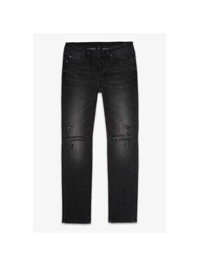 Six week Residency BNWOT skinny distressed black jeans sz 31 button fly